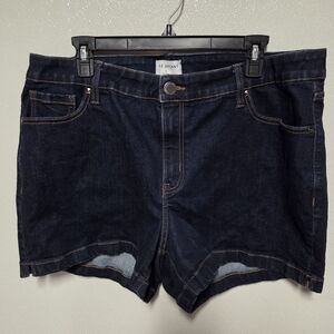 Lane Bryant Dark Blue Denim Shorts